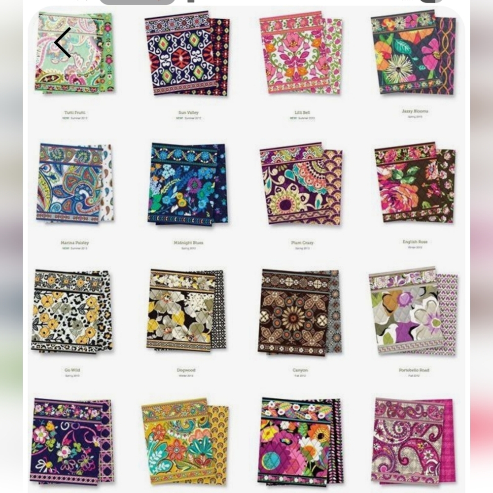 Unlisted Vera Bradley Items #1 - 15